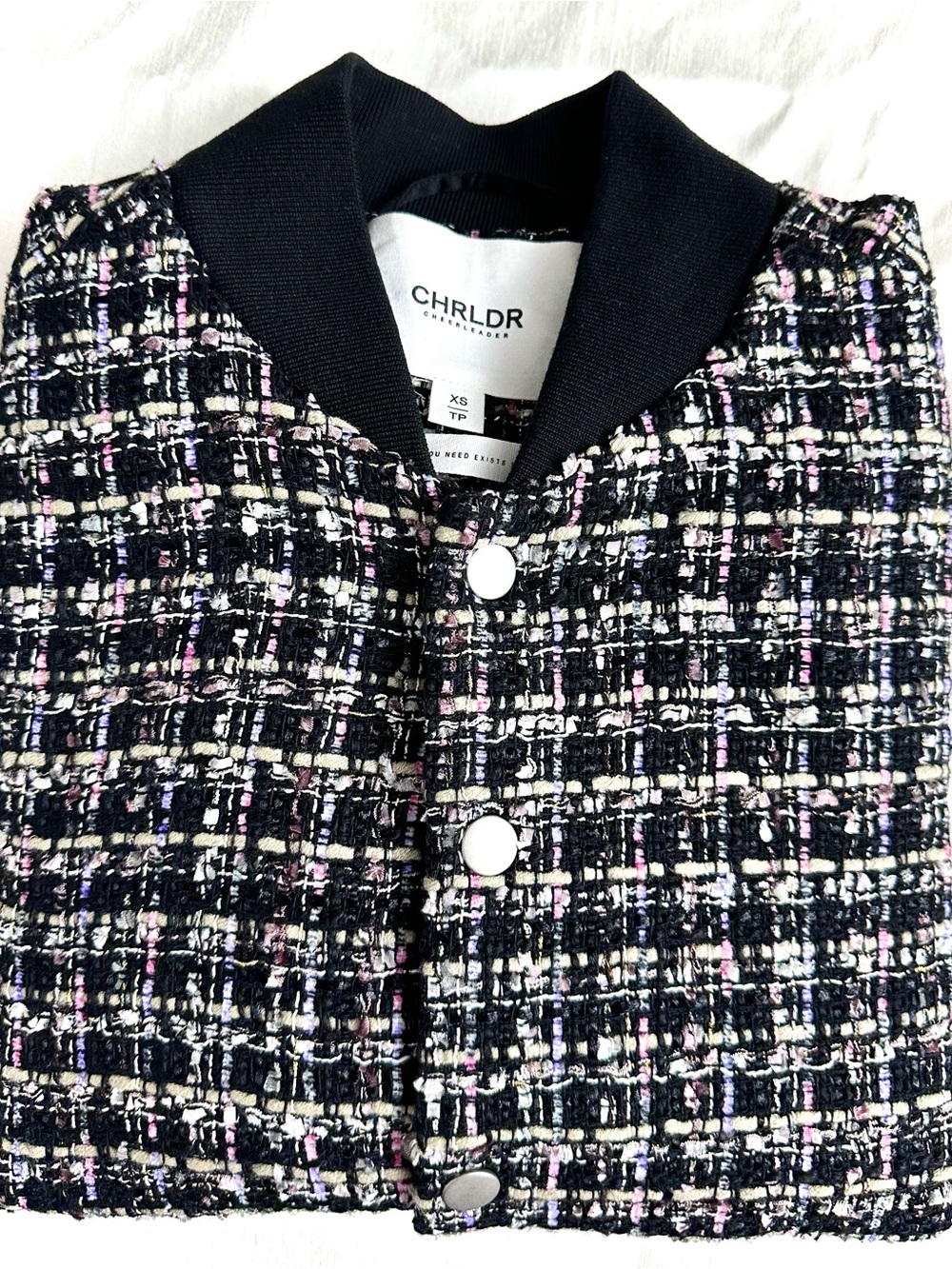 FIRM💲Drop CHRLDR tweed boucle varsity - Picture 10 of 10